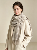 CheckeredChic Cashmere Checkered Scarf