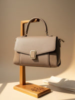 CrossKulture - BlissVogue lightweight taupe handbag front view