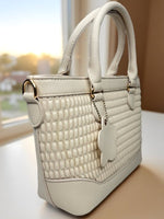 CrossKulture - BlissMagic lightweight white handbag side view
