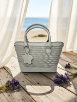 CrossKulture - BlissStyle lightweight grey handbag front view