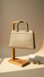CrossKulture - BlissWear lightweight beige handbag front view