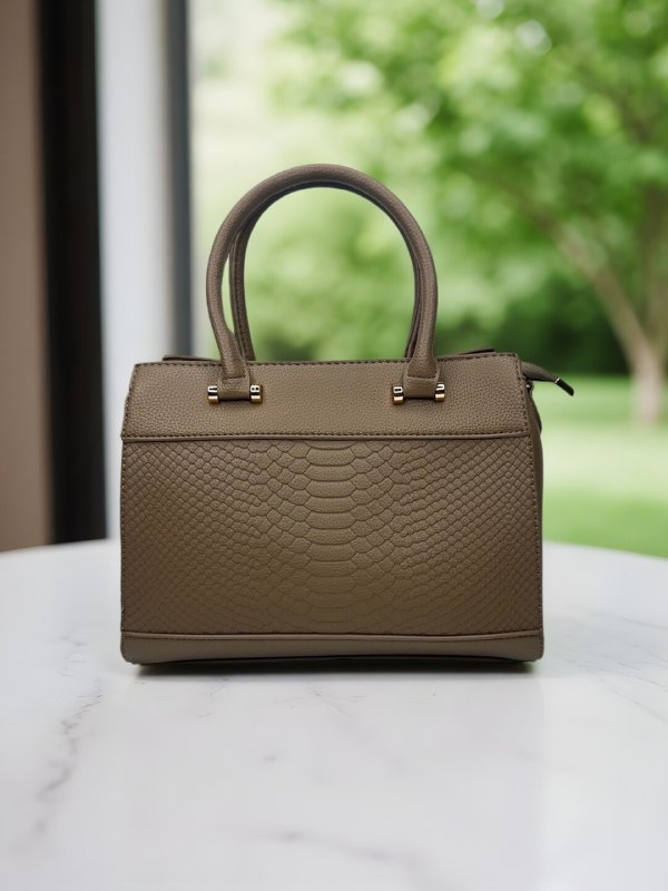 CrossKulture - BlissCarry lightweight green handbag front view