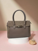 CrossKulture - BlissVibe lightweight grey handbag front view