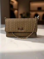 CrossKulture - BlissElegance lightweight camel handbag front view