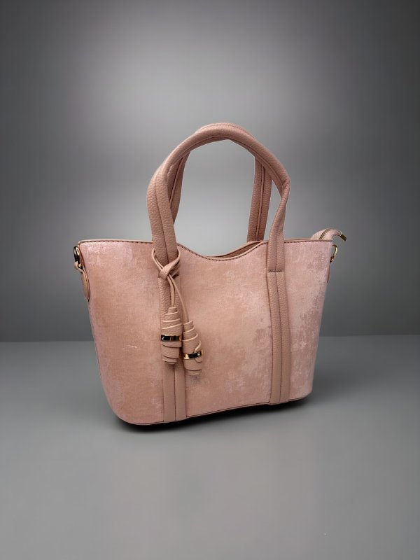CrossKulture - BlissFit lightweight pink handbag front view