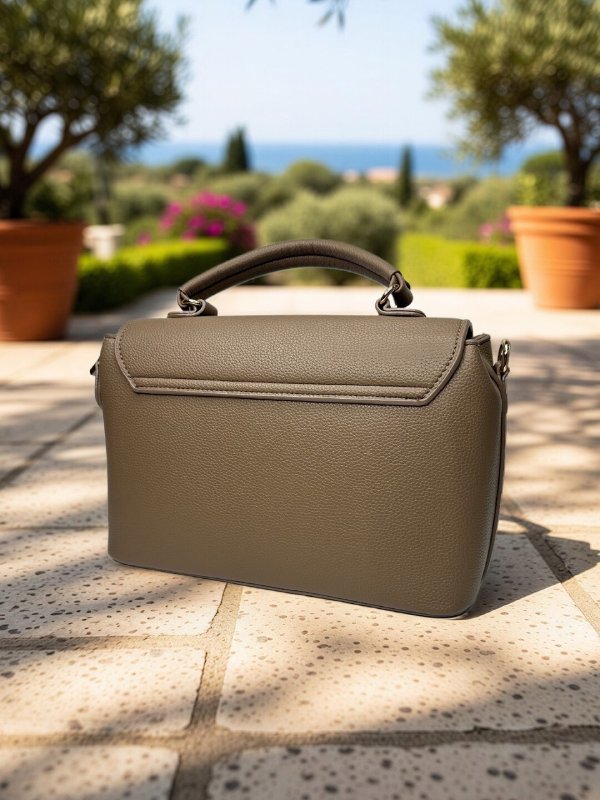 CrossKulture - BlissTrend lightweight green handbag back view