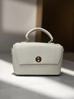 CrossKulture - BlissPearl lightweight white handbag front view