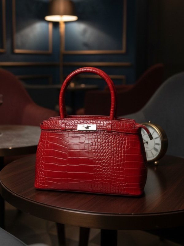 CrossKulture - BlissMode lightweight red handbag front view