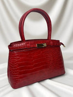 CrossKulture - BlissMode lightweight red handbag side view