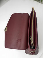 CrossKulture - BlissEffect brown handbag interior with zip compartment and storage pockets