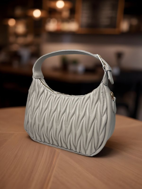 CrossKulture - BlissCalm lightweight grey handbag side view