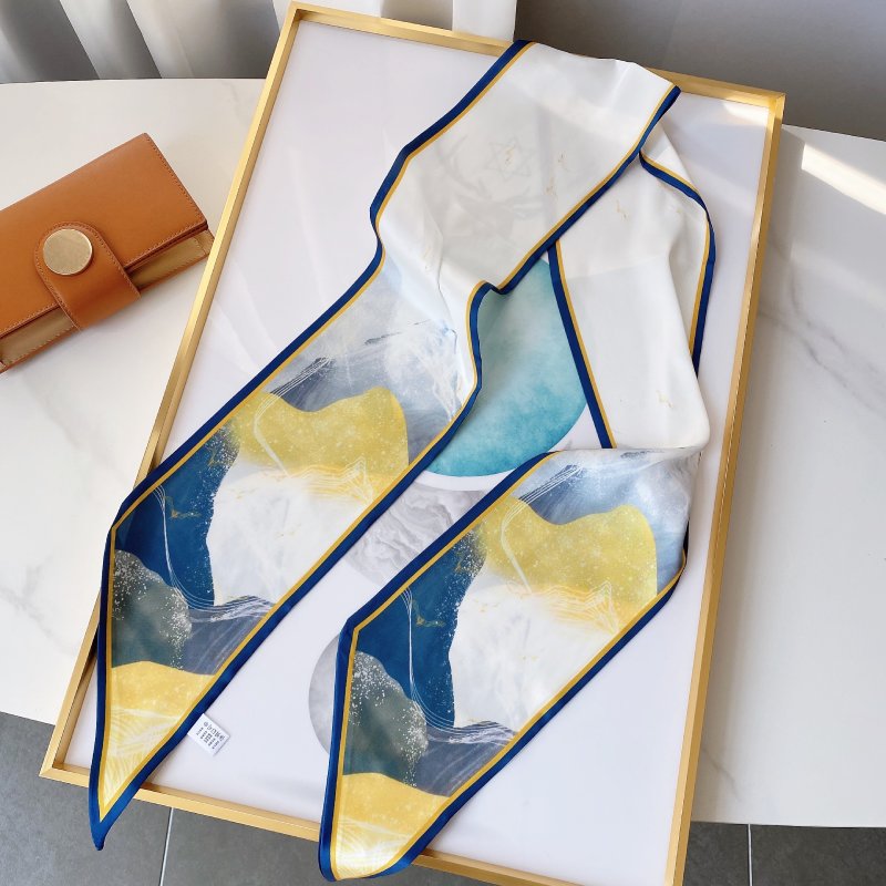 CrossKulture Satin Ribbon Scarf 150x15 cm-Colour4