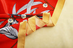 CrossKulture - VibrantSpark satin scarf edge view