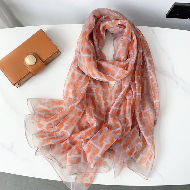 CrossKulture - CoralKiss long chiffon scarf