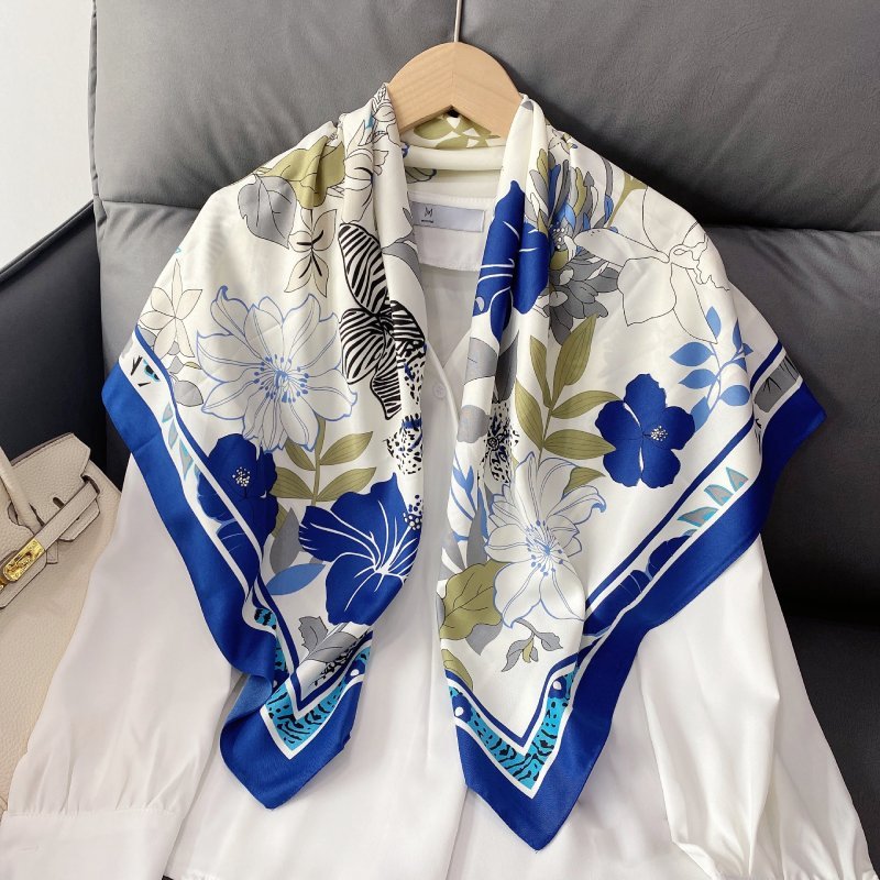 CrossKulture - RoyalGarden satin scarf style in hanger
