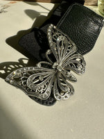RichClasp Black Broad Elastic Women Belt