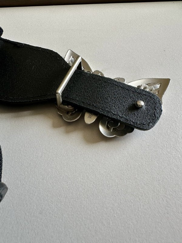 RichClasp Black Broad Elastic Women Belt