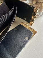 RadiantClasp Black Broad Elastic Women Belt