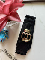 RegalClasp Black Broad Elastic Women Belt