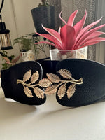 MajesticClasp Black Broad Elastic Women Belt
