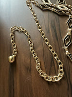 StatementBling Gold Women Metal Bling Belt