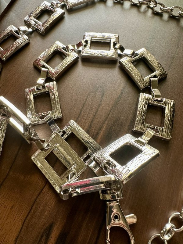 BoldBling Silver Women Metal Bling Belt