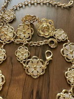 FieryBling Gold Women Metal Bling Belt