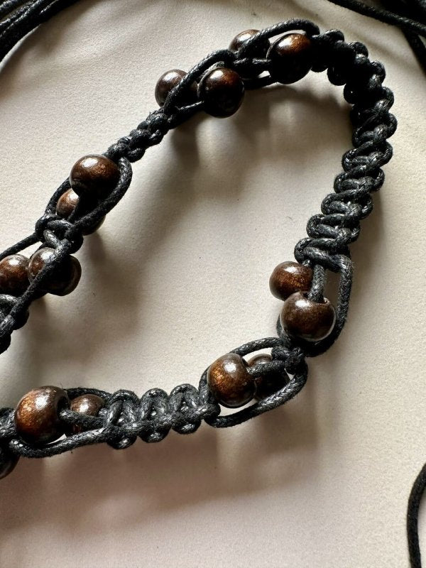 VintageThreads Cocoa Women Beads Belt