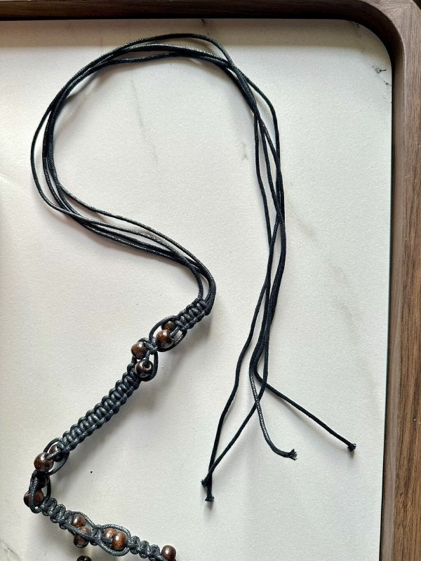 VintageThreads Cocoa Women Beads Belt