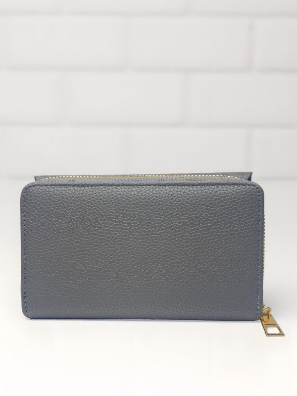CrossKulture - SlateClutch lightweight clutch bag back view