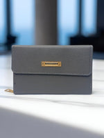 CrossKulture - SlateClutch lightweight clutch bag front view