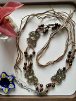 CraftedThreads Brown Women Beads Belt