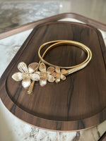 GoldenLoop Gold Women Metal Stretchable Belt