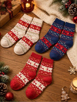 ChristmasSoles Crew Socks Combo Pack of 3
