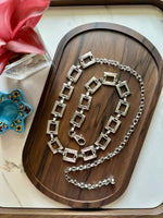 BoldBling Silver Women Metal Bling Belt