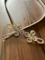 MirrorLoop Silver Women Metal Stretchable Belt