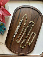 PowerBling Gold Women Metal Bling Belt