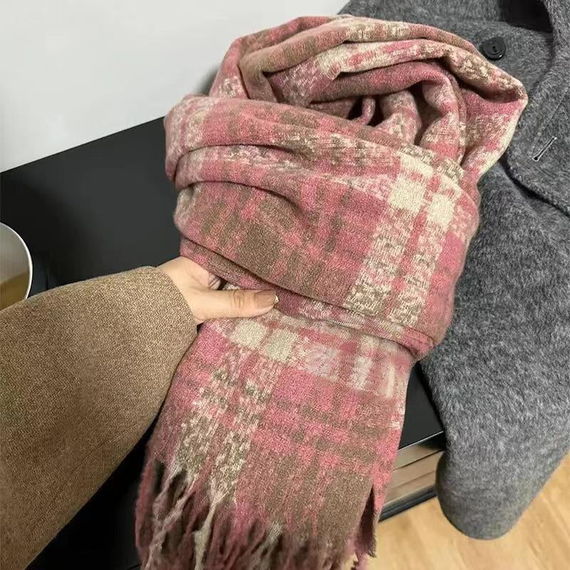 FrostCheck Cashmere Checkered Scarf