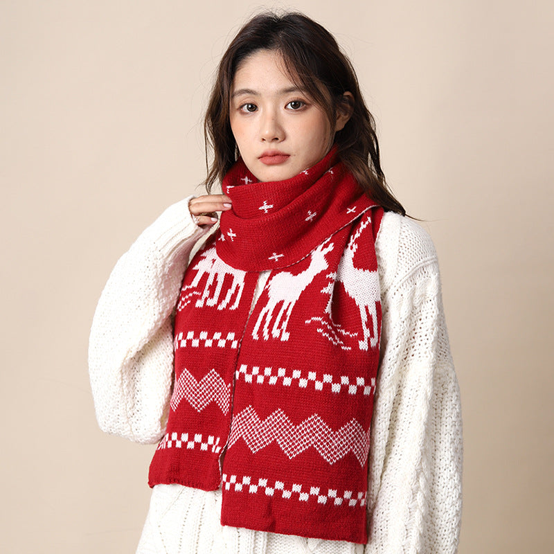 NoelGlow Xmas Theme Winter Scarf