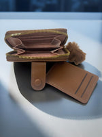 CrossKulture - SmallCrush lightweight small wallet open zip view