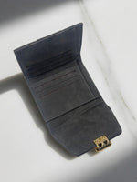 CrossKulture - VelvetCrush lightweight small wallet inner view with zip compartment and storage pockets