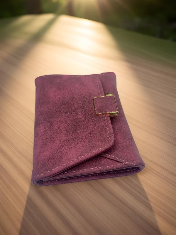 CrossKulture - HappyCrush lightweight small wallet in hand side view
