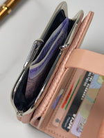 CrossKulture - BabyCrush lightweight small wallet inner view showing zip compartments