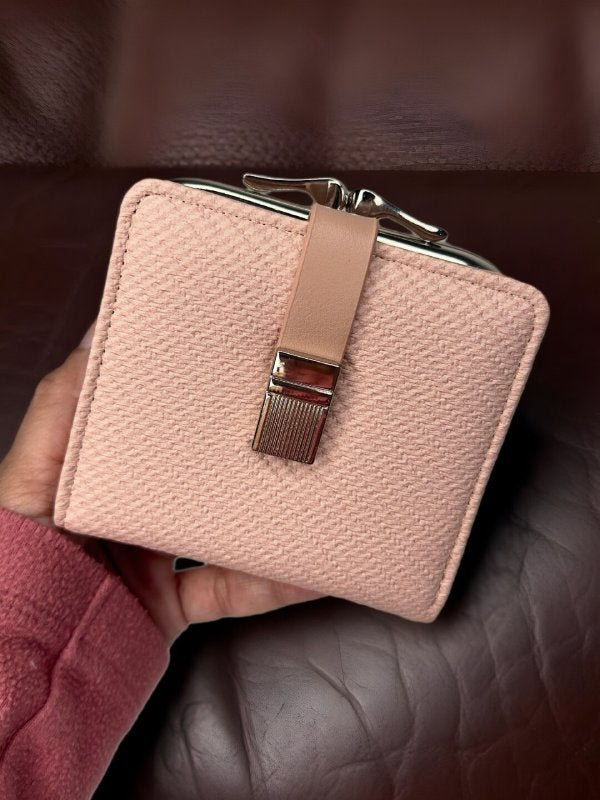CrossKulture - BabyCrush lightweight small wallet front view in hand