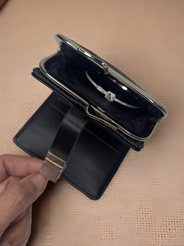 CrossKulture - NanoCrush lightweight small wallet open view in hands