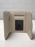 CrossKulture - WeeCrush lightweight small wallet inner view showing zip compartments