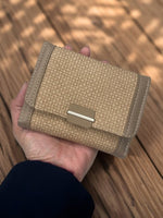 CrossKulture - LittleCrush lightweight small wallet front view in hand