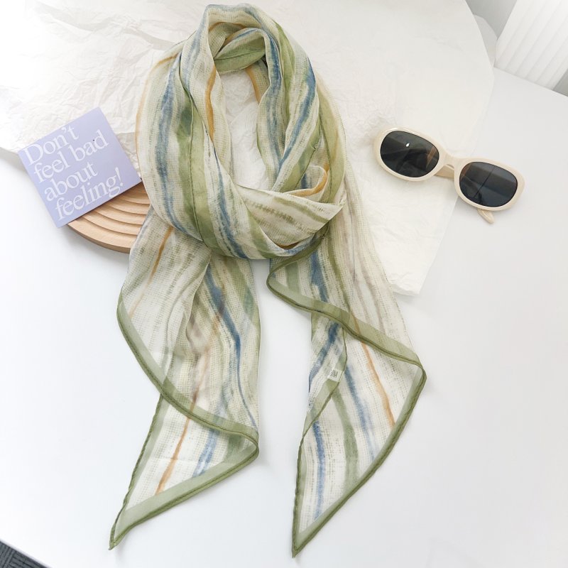 ForestDrift Chiffon Ribbon Scarf
