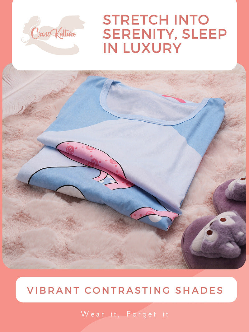 VividSnooze Printed Long Tees