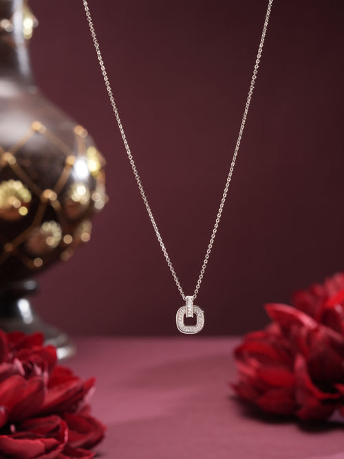 DazzleDrop Necklace Pendant Silver